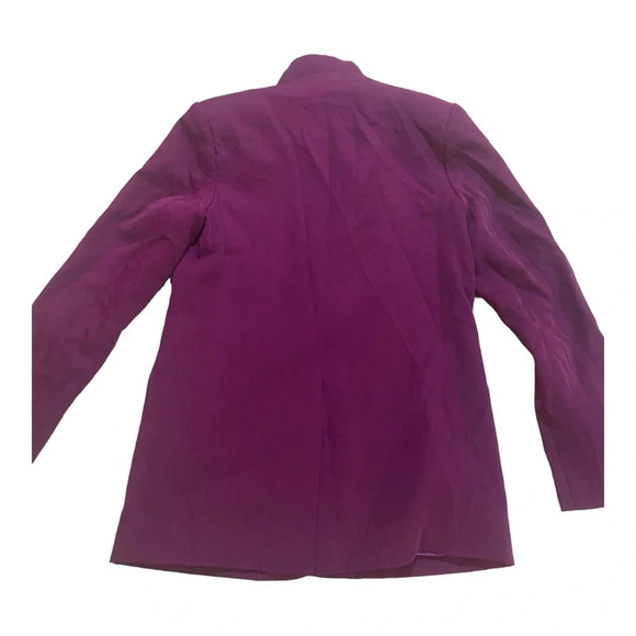 Endless Rose Single Breasted Blazer Bold Sz S Burgundy Powersuit 80’s - Picture 4 of 6